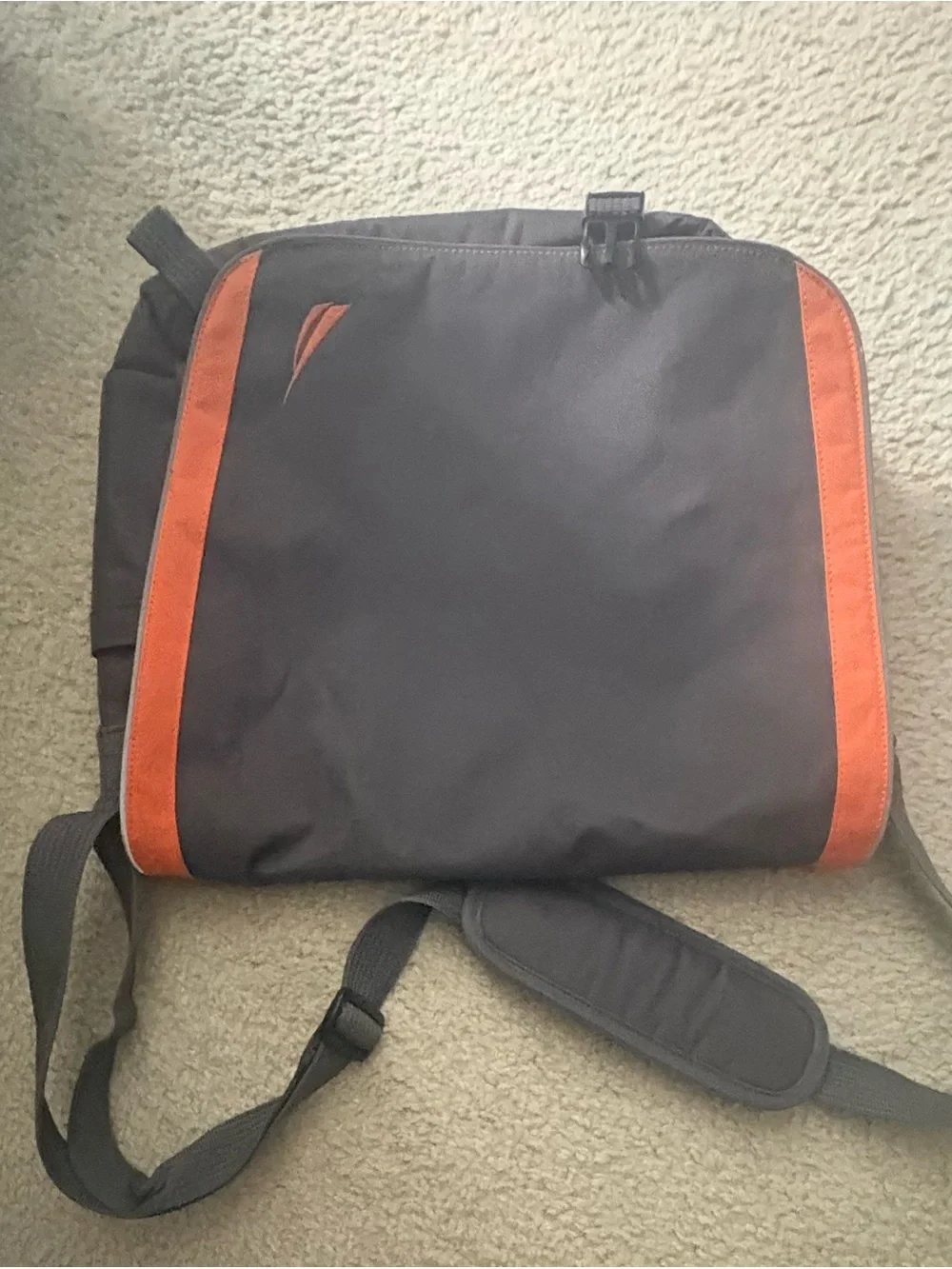 Nautica Black Duffel with Orange Trim